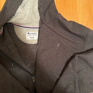 Champion charcoal zip up hoodie